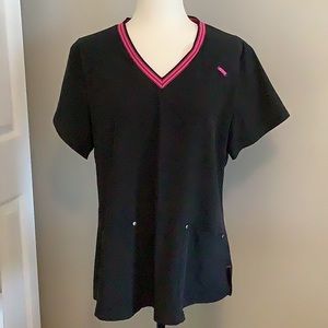 Black scrub top